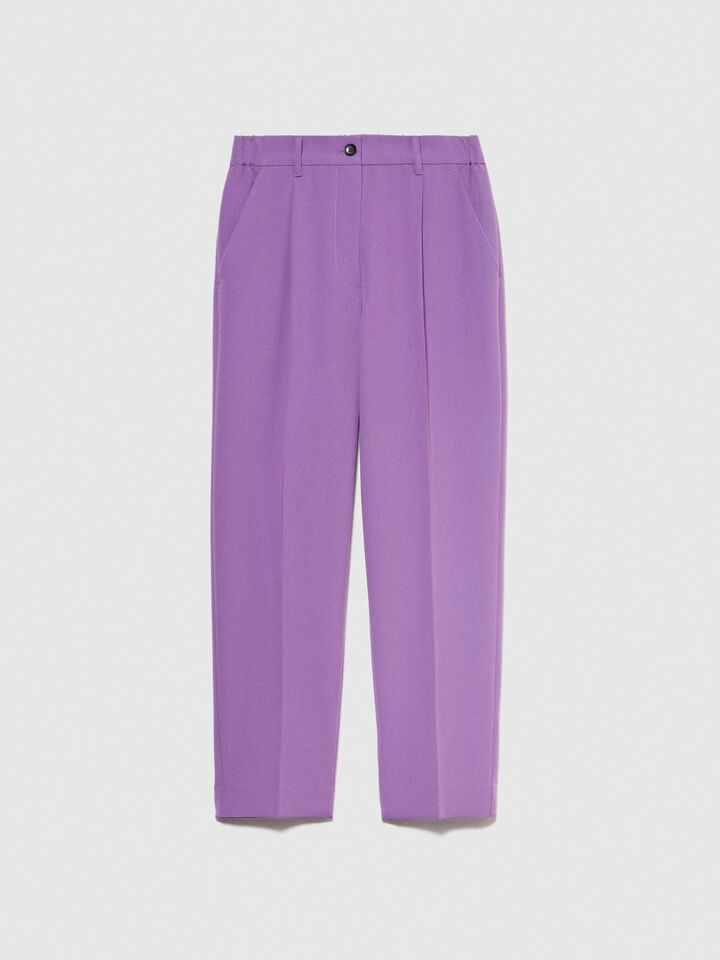 Solid color joggers - women's joggers - Lilac | Sisley image number 6